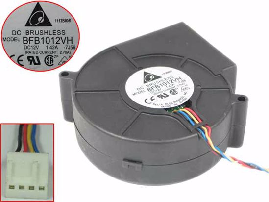 Original Delta BFB1012VH 7J56 Cooling Fan DC 12V 1.42A 4-Wires BFB1012VH 7J56 Fans